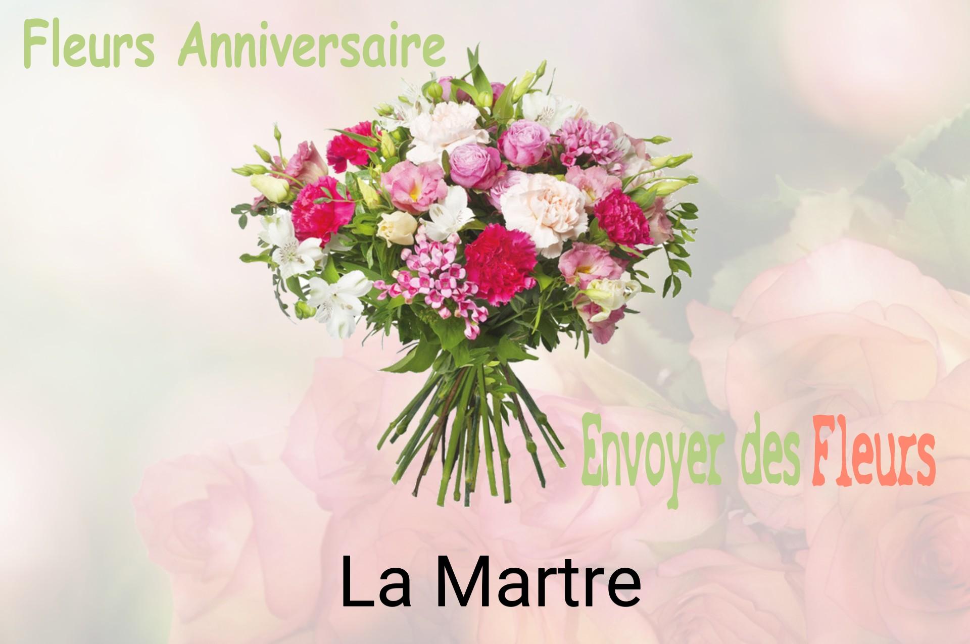 Bouquet de fleurs d’anniversaire livré à La Martre