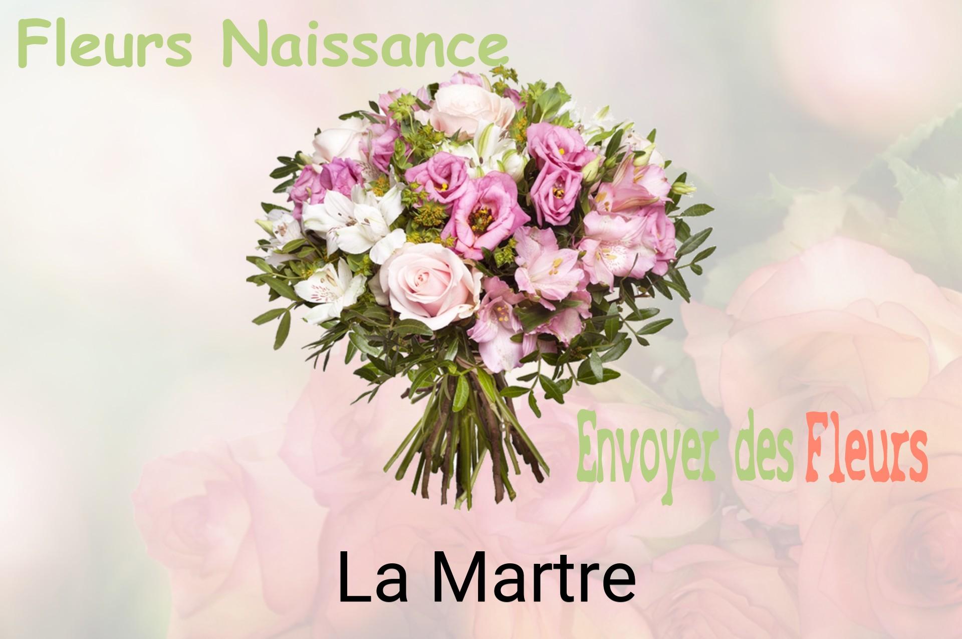Bouquet de fleurs de naissance livré à La Martre